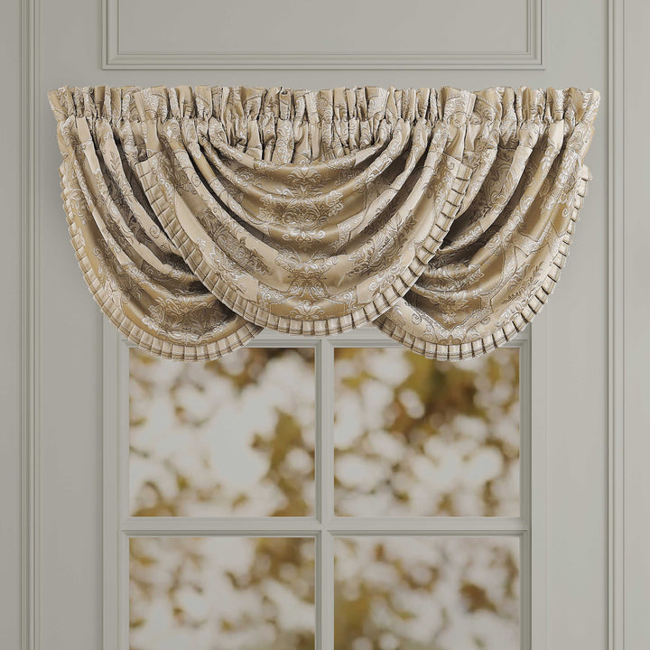 Sondra Gold Waterfall Window Valance Window Valances By J. Queen New York