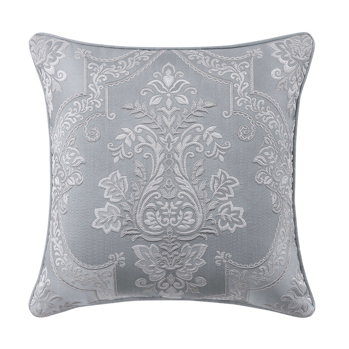 Sondra Powder Blue Square Decorative Throw Pillow 20" x 20" Throw Pillows By J. Queen New York