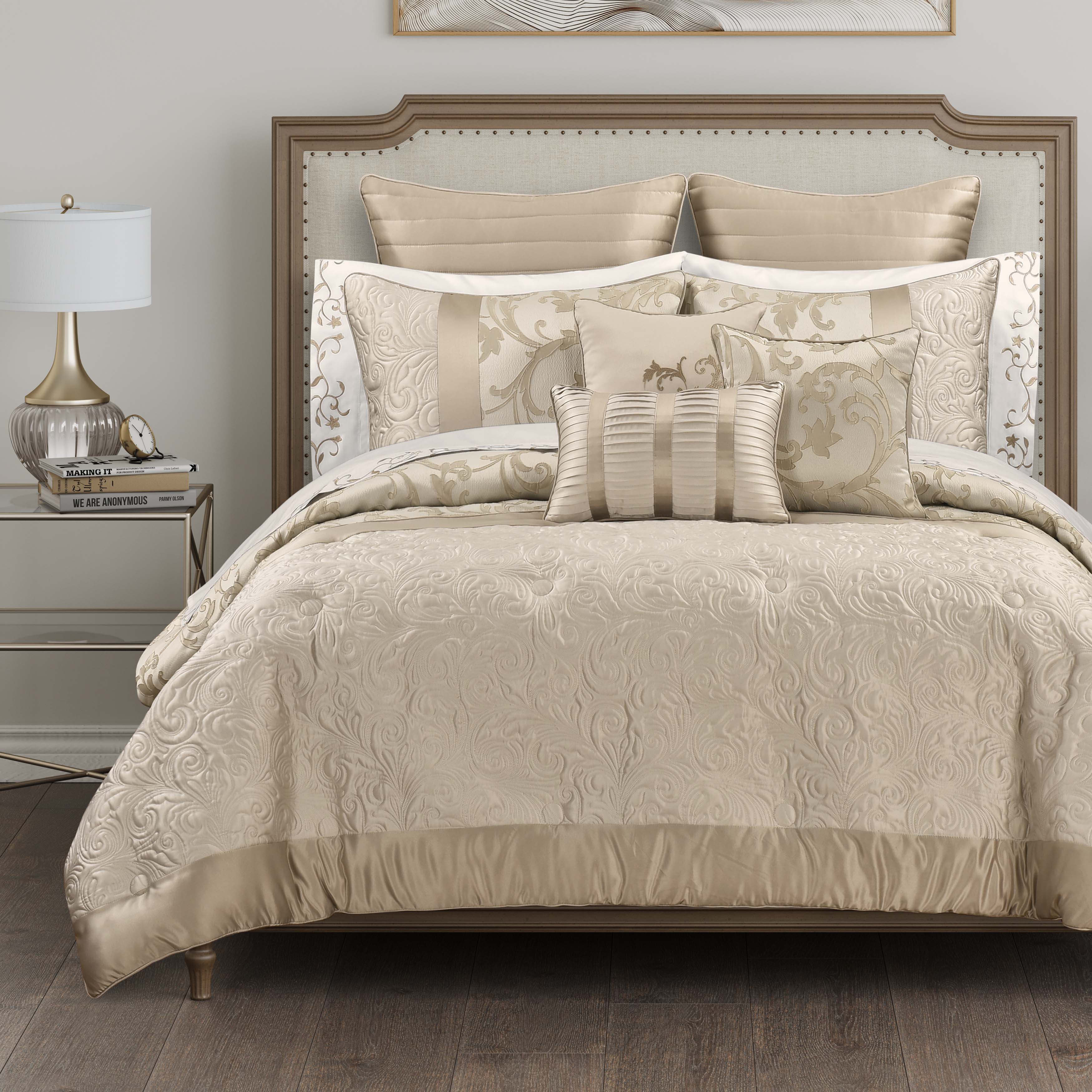 Spectra Taupe 3 Piece Comforter Set