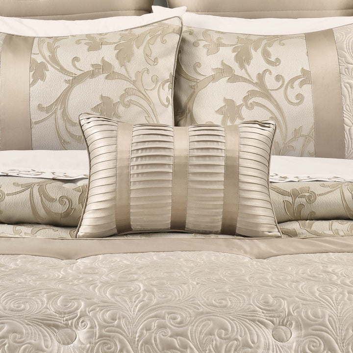 Spectra Taupe Boudoir Decorative Throw Pillow 20" x 14" Throw Pillows By J. Queen New York