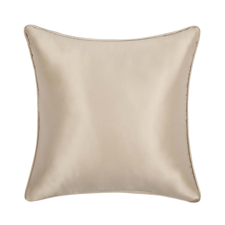 Spectra Taupe Embellished Square Decorative Throw Pillow 16" x 16" Throw Pillows By J. Queen New York
