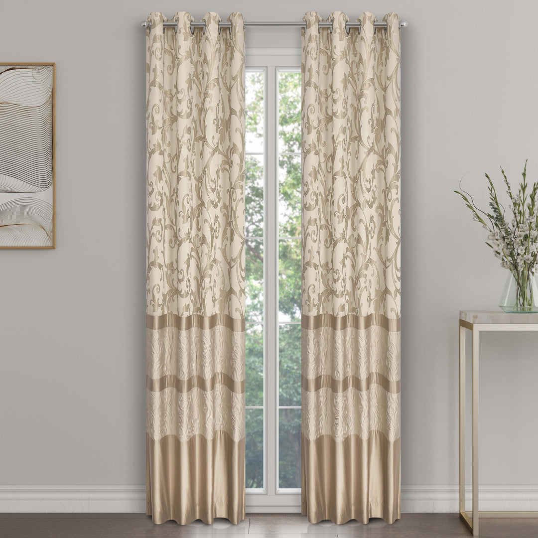 Spectra Taupe Grommet Panel Pair Window Panels By J. Queen New York