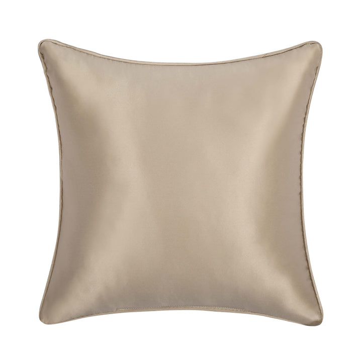 Spectra Taupe Square Decorative Throw Pillow 16" x 16" Throw Pillows By J. Queen New York