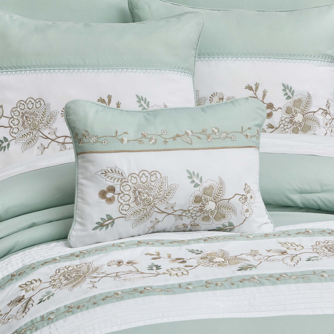 Spring Social Spa Boudoir Decorative Throw Pillow 20" x 14" Throw Pillows By J. Queen New York