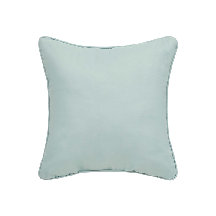 Spring Social Spa Embellished Square Decorative Throw Pillow 16" x 16" Throw Pillows By J. Queen New York