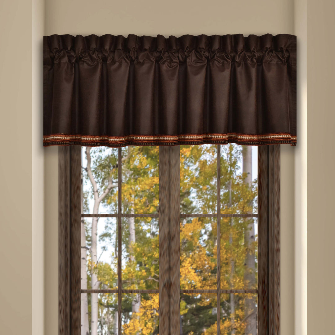 Sundance Brown Straight Window Valance Window Valances By J. Queen New York
