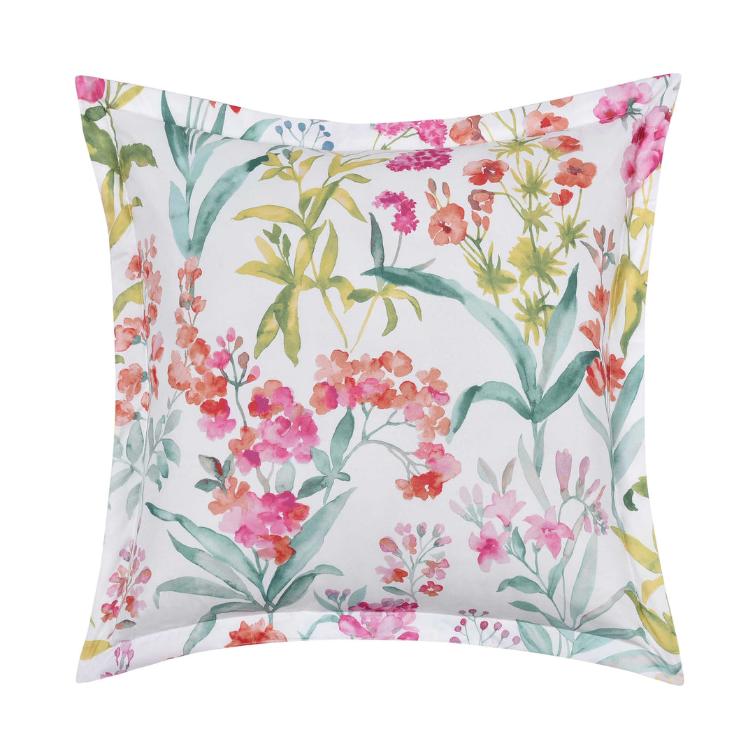 Tallulah Pink Square Decorative Throw Pillow 18" x 18" Throw Pillows By J. Queen New York