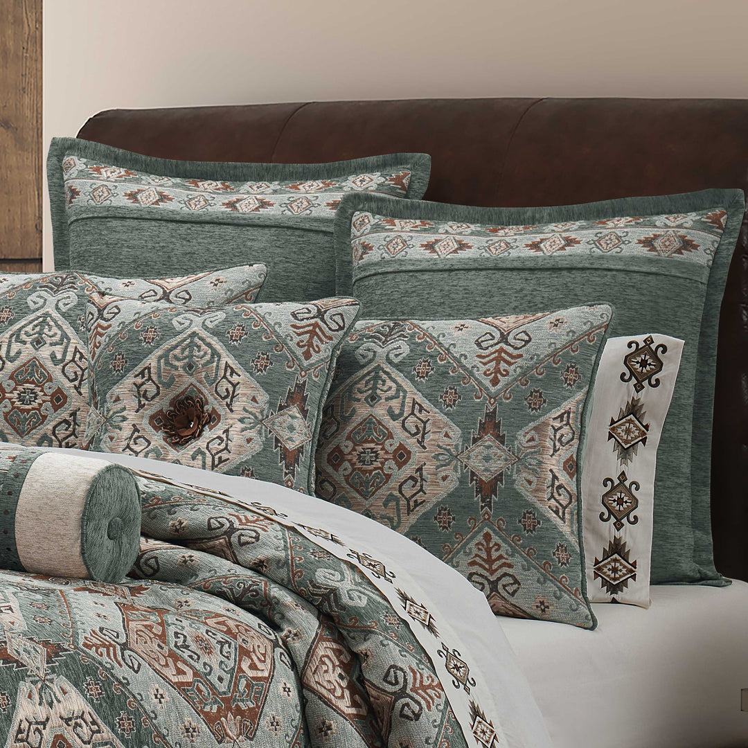 Telluride Turquoise 4 Piece Comforter Set Comforter Sets By J. Queen New York