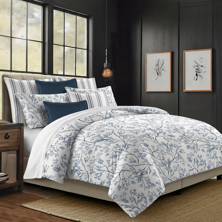 Tinsley Bluebell 8 Piece Duvet Cover Set Duvet Covers By Colcha Linens