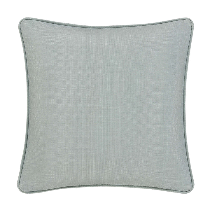 Tranquility Aqua Square Decorative Throw Pillow 18" x 18" Throw Pillows By J. Queen New York