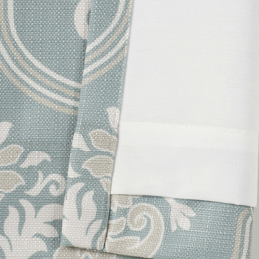 Tranquility Aqua Window Panel Pair Window Panels By J. Queen New York