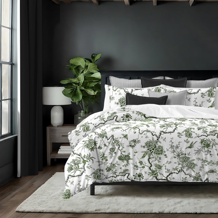 Tree Top Avocado 8 Piece Duvet Cover Set Duvet Covers By Colcha Linens