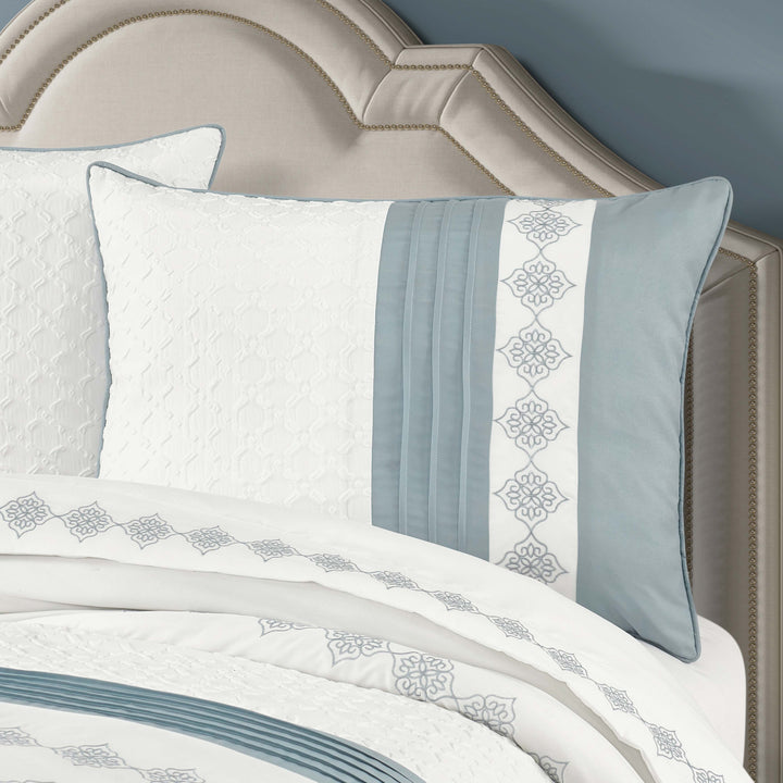 Trilogy Blue 3 Piece Comforter Set Comforter Sets By J. Queen New York