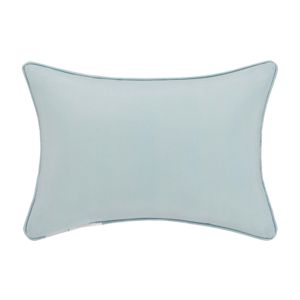 Trilogy Blue Boudoir Decorative Throw Pillow 19" x 13" Throw Pillows By J. Queen New York