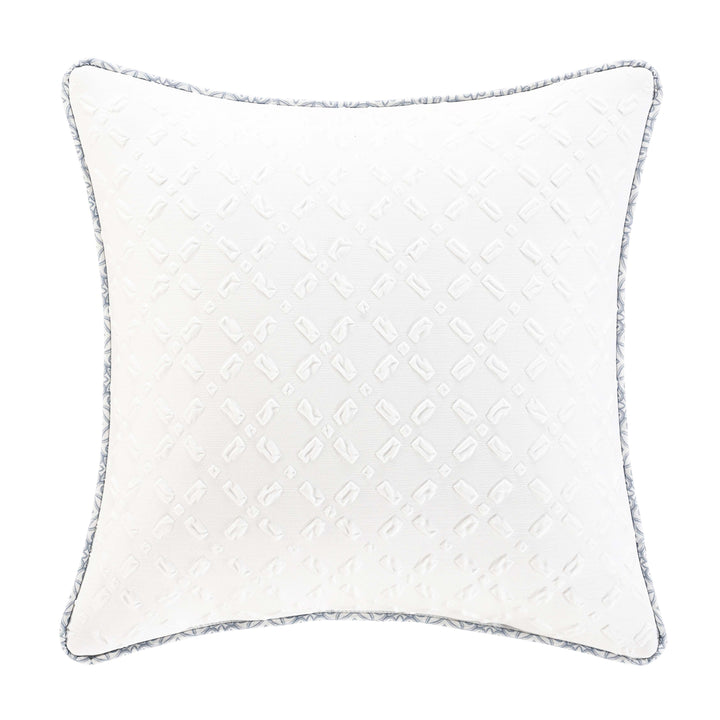 Trilogy Blue Square Decorative Throw Pillow 16" x 16" Throw Pillows By J. Queen New York