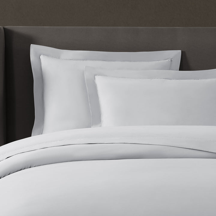 pure parima egyptian cotton ultra percale duvet cover steel