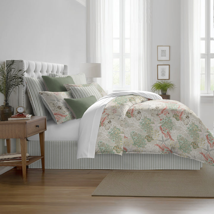 Under The Sea Coral 8 Piece Duvet Cover Set Duvet Covers By Colcha Linens