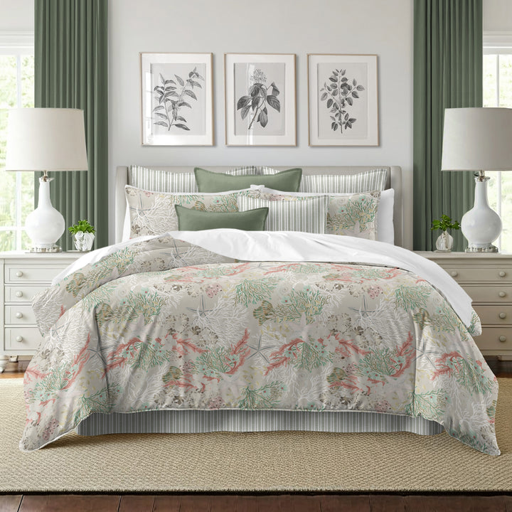 Under The Sea Coral 8 Piece Coverlet Set Coverlet By Colcha Linens
