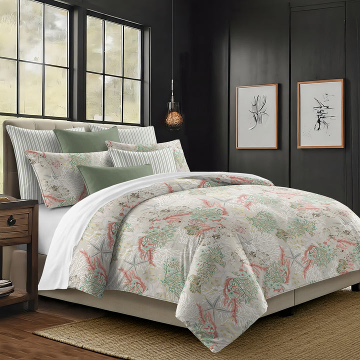 Under The Sea Coral 8 Piece Comforter Set Comforter Sets By Colcha Linens