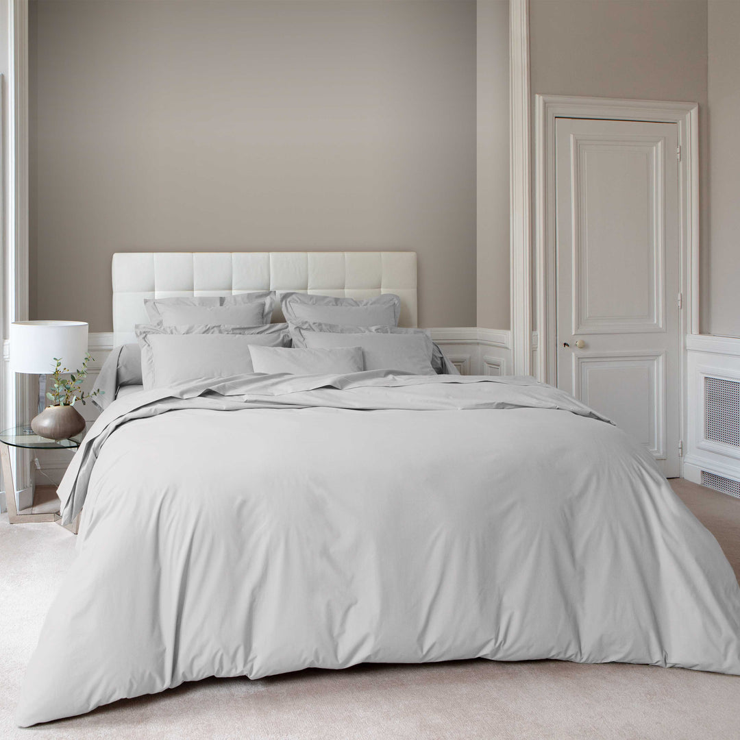 Vexin Opaline 100% Cotton Percale Duvet Cover Duvet Covers By Anne de Solène