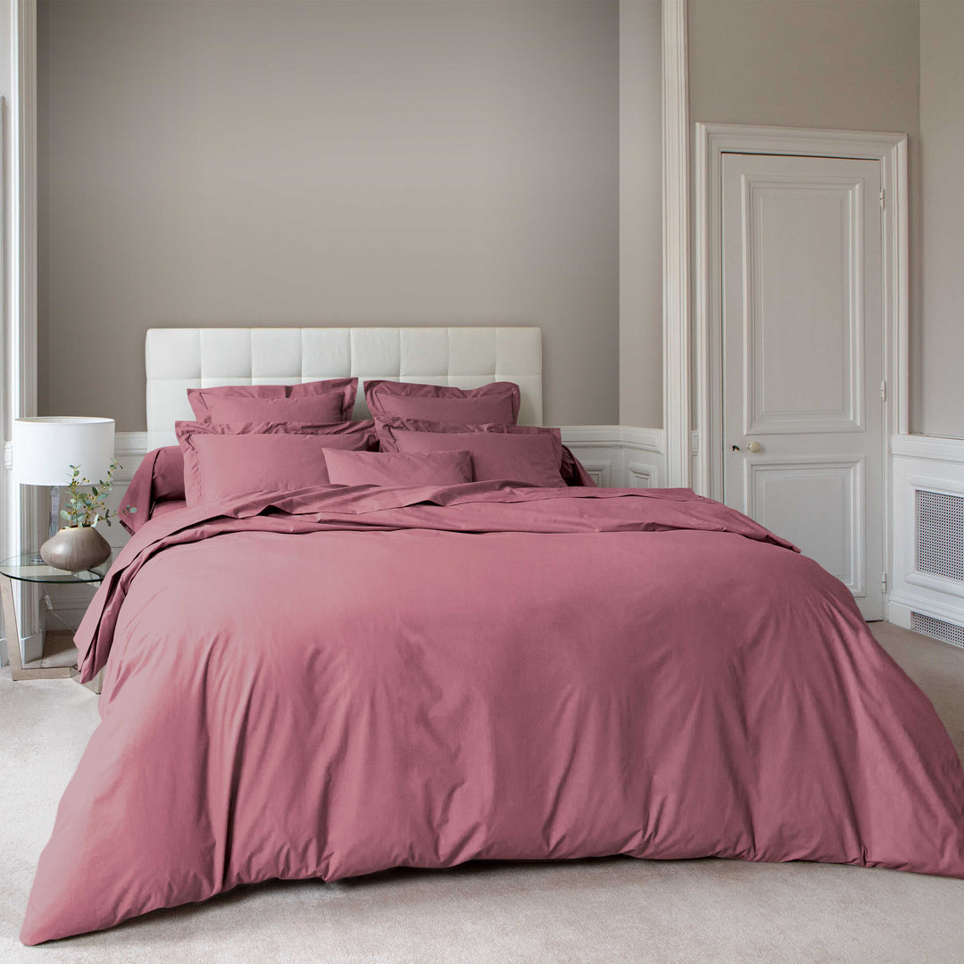 Vexin Rose Des Sables 100% Cotton Percale Duvet Cover Duvet Covers By Anne de Solène