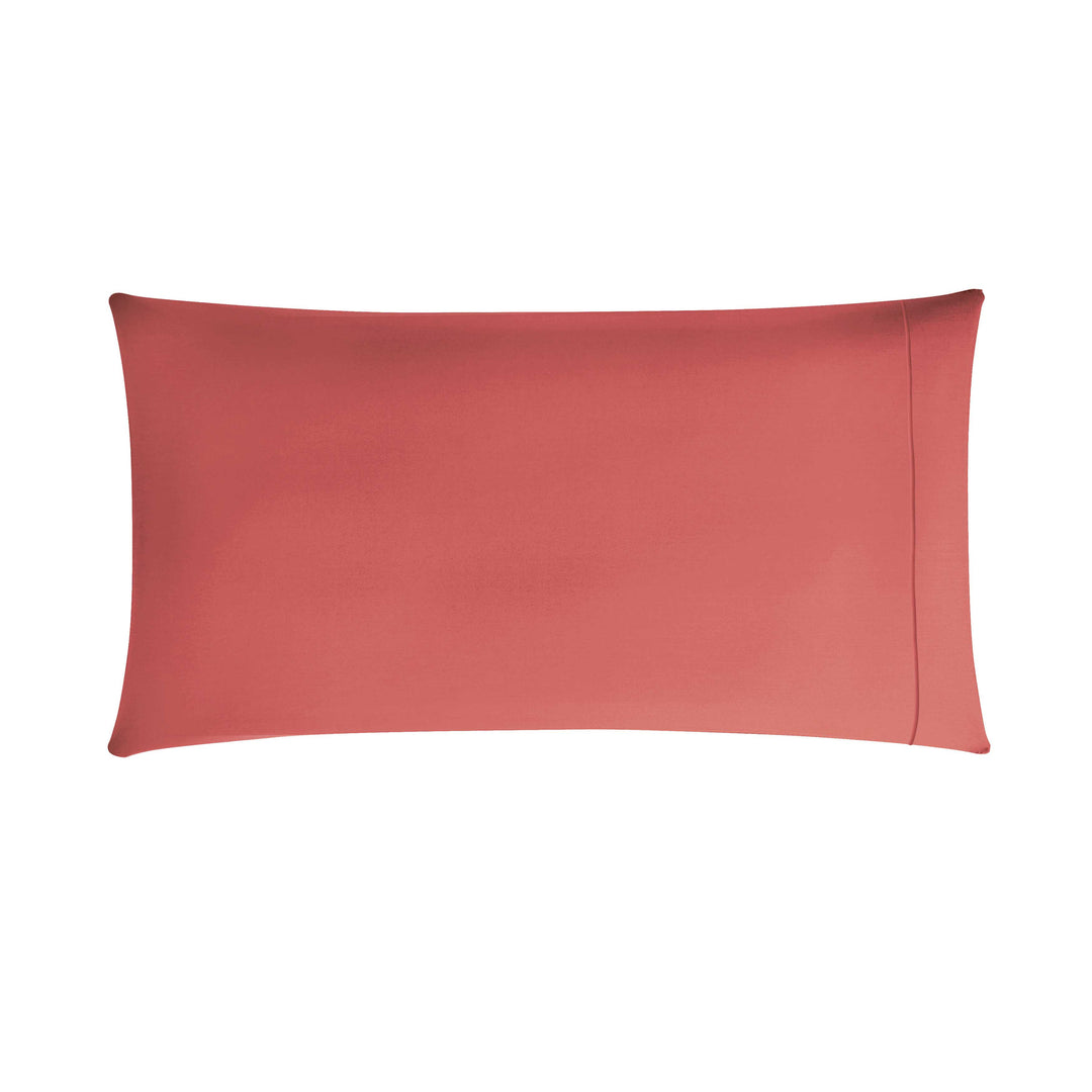 Vexin Terracotta 100% Cotton Percale Pillowcase Set Pillowcases By Anne de Solène