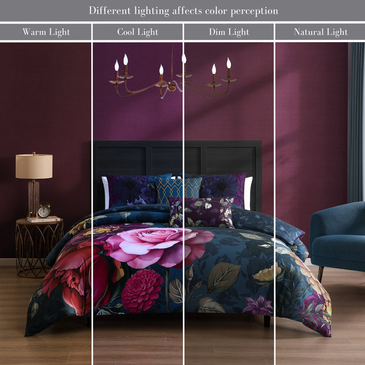 Bebejan Vibrant Flora 5 Piece Reversible Comforter Set Comforter Sets By Bebejan®