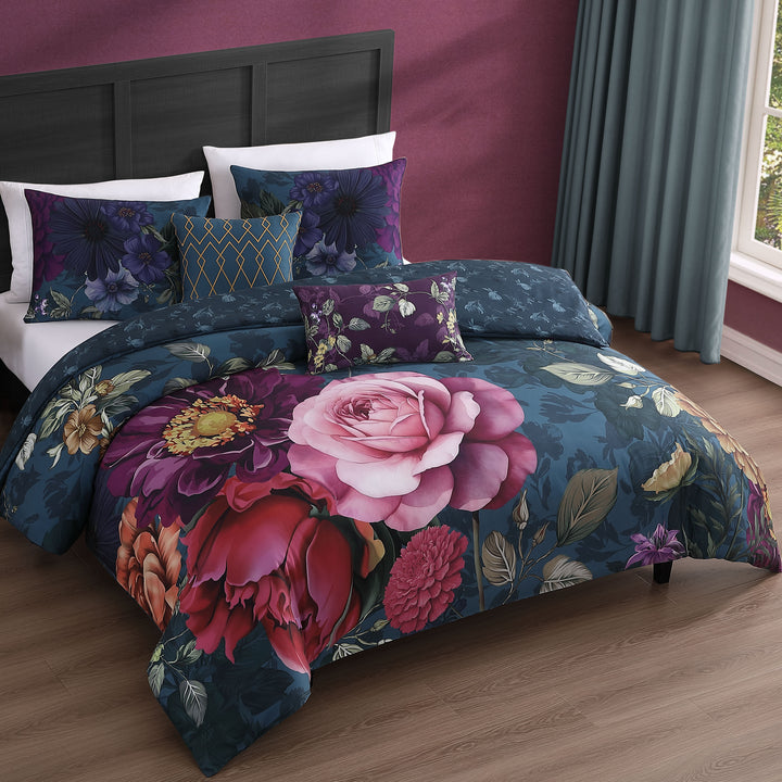Bebejan Vibrant Flora 5 Piece Reversible Comforter Set Comforter Sets By Bebejan®