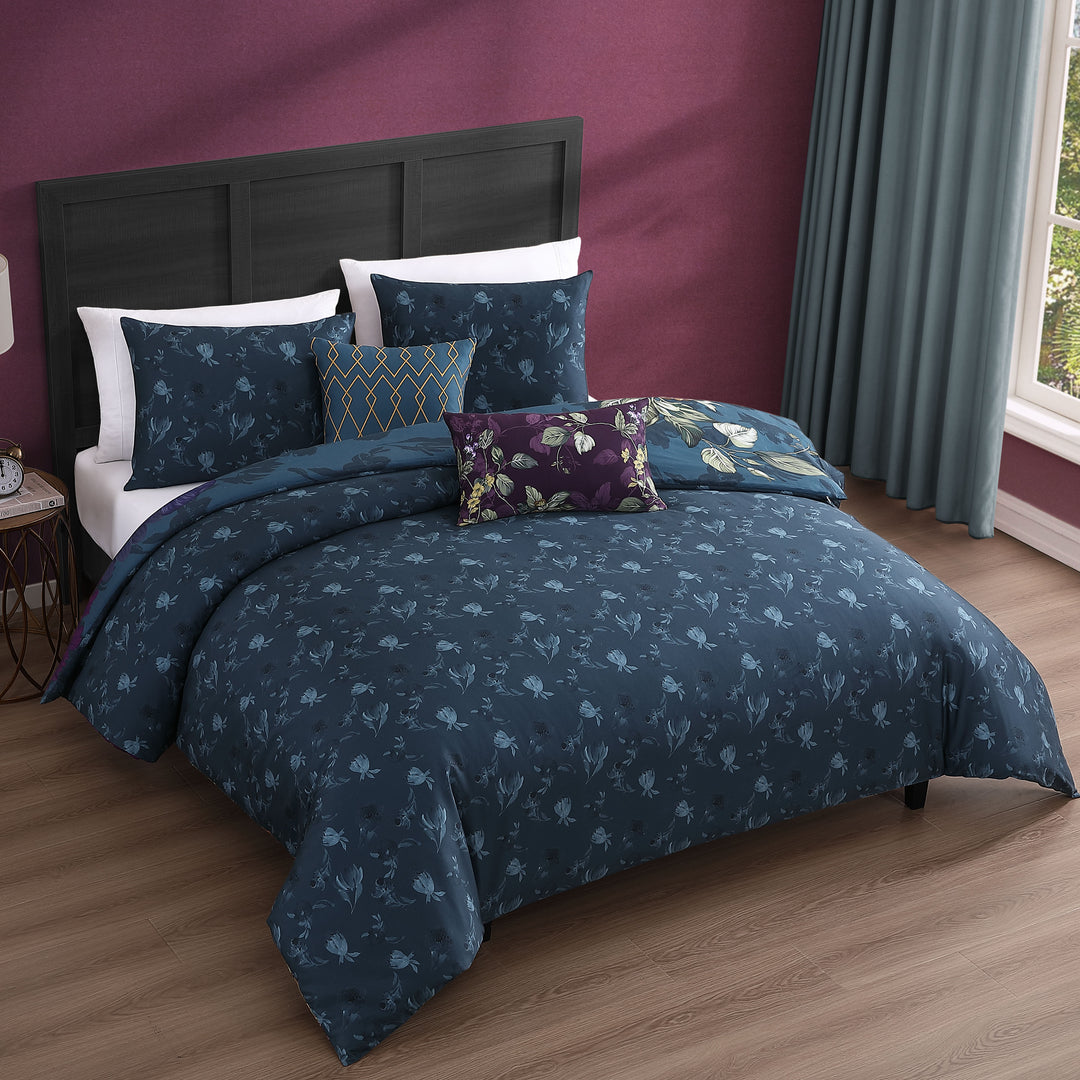 Bebejan Vibrant Flora 5 Piece Reversible Comforter Set Comforter Sets By Bebejan®