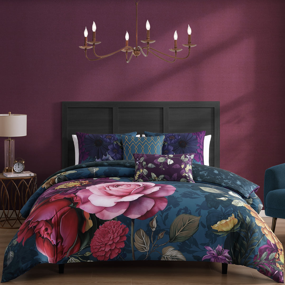 Bebejan Vibrant Flora 5 Piece Reversible Comforter Set Comforter Sets By Bebejan®