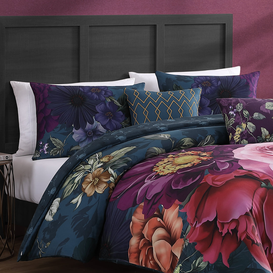 Bebejan Vibrant Flora 5 Piece Reversible Comforter Set Comforter Sets By Bebejan®