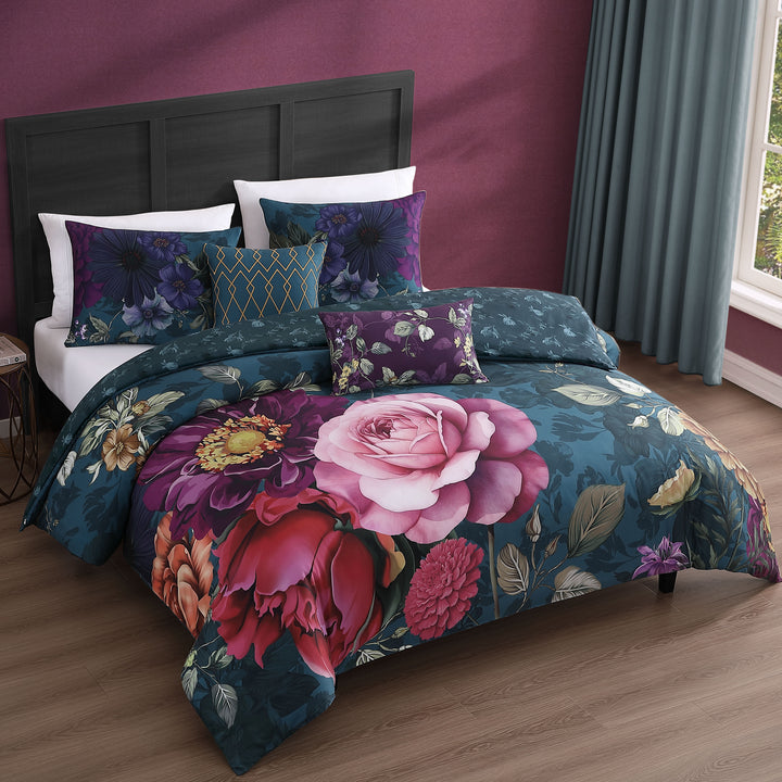 Bebejan Vibrant Flora 5 Piece Reversible Comforter Set Comforter Sets By Bebejan®
