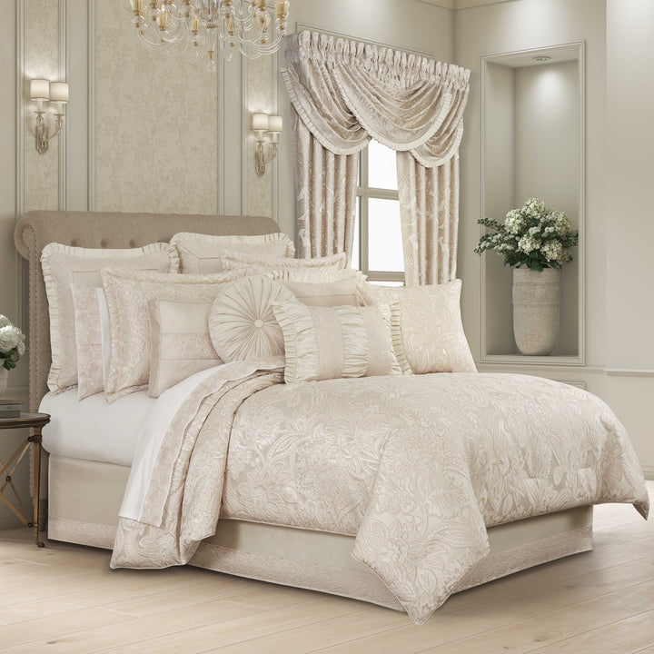 Villanova Alabaster 4 Piece Comforter Set Comforter Sets By J. Queen New York