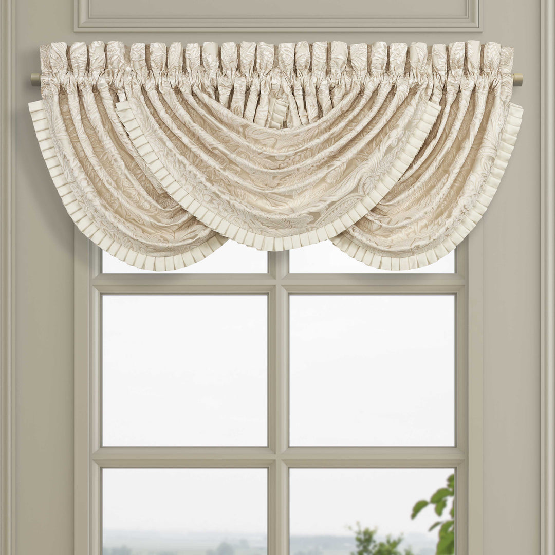 Villanova Alabaster Waterfall Window Valance Window Valances By J. Queen New York