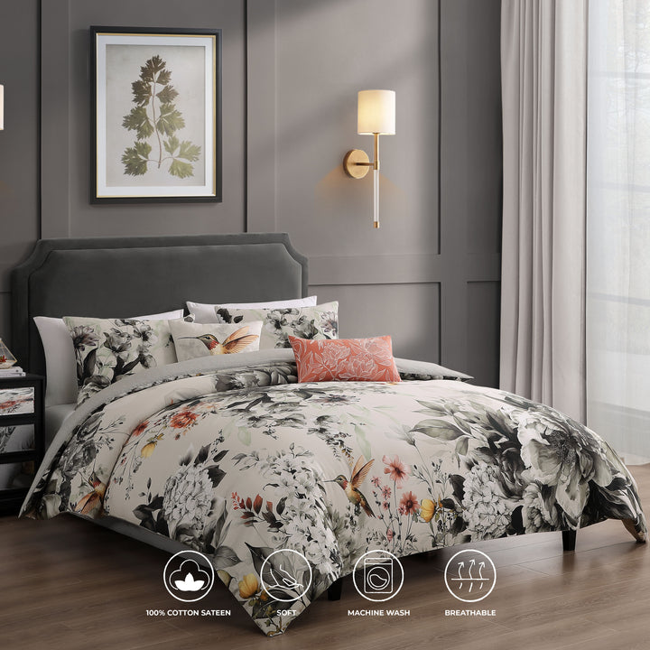 Bebejan Vintage Bloom 5 Piece Reversible Comforter Set Comforter Sets By Bebejan®