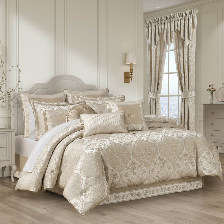 Viola Ivory 4 Piece Comforter Set Comforter Sets By J. Queen New York