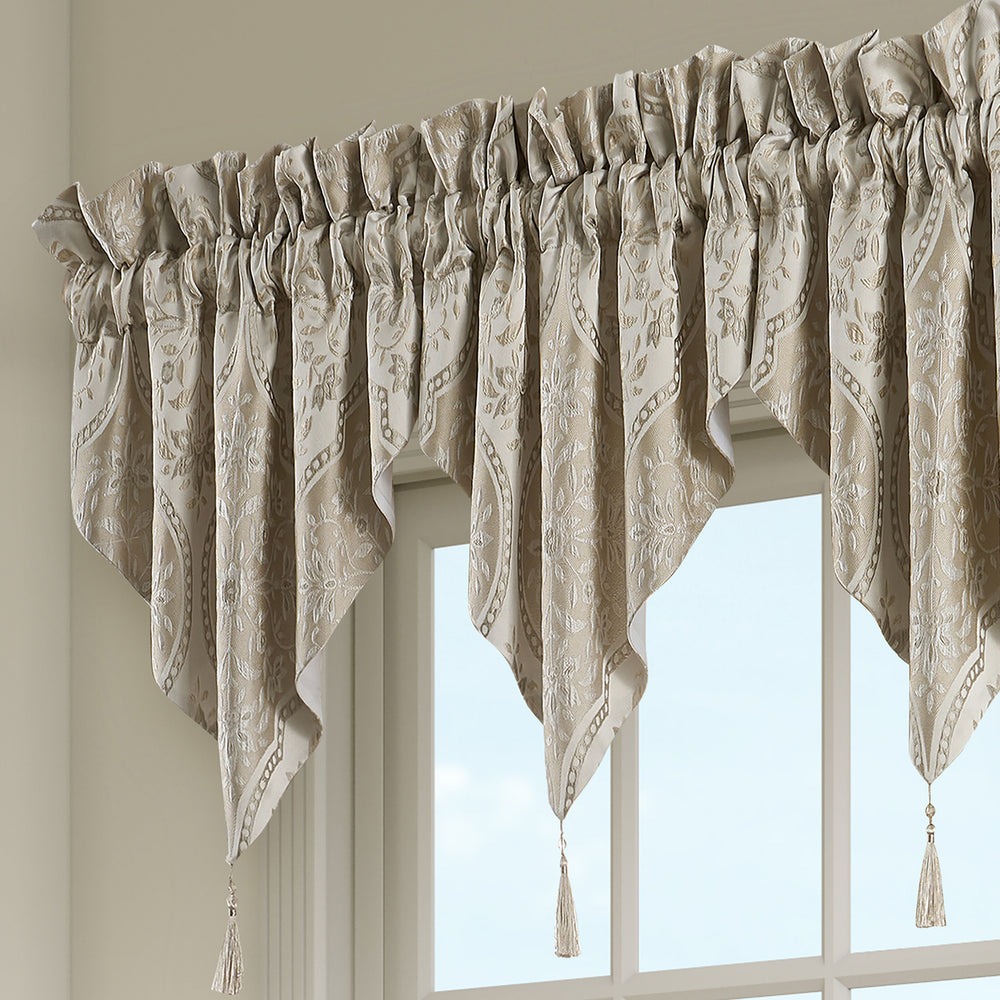 Viola Ivory Ascot Window Valance Window Valances By J. Queen New York