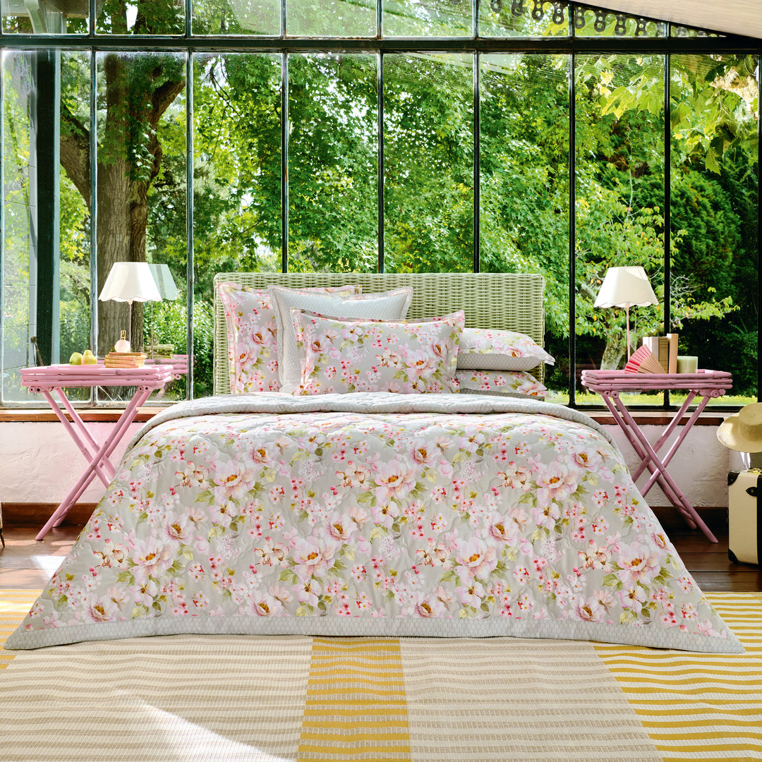 Voyageuse Rose Coverlet Coverlet By Anne de Solène