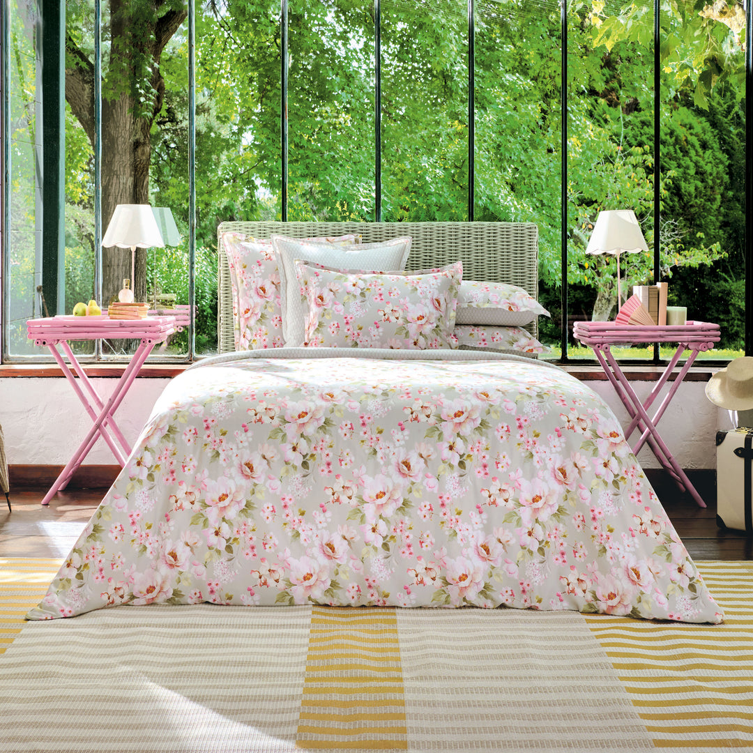 Voyageuse Rose Duvet Cover Duvet Covers By Anne de Solène
