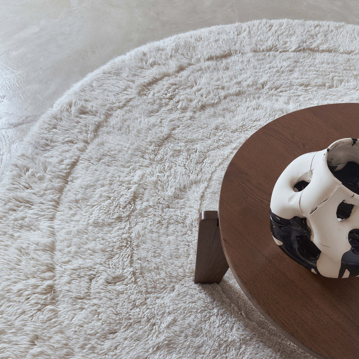 Sheep of the World Arctic White Circle Woolable Rug Rug By Lorena Canals