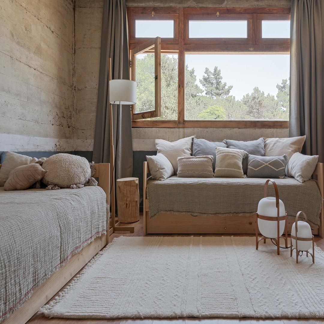 Pink Nose Sheep White Woolable Rug Rug By Lorena Canals