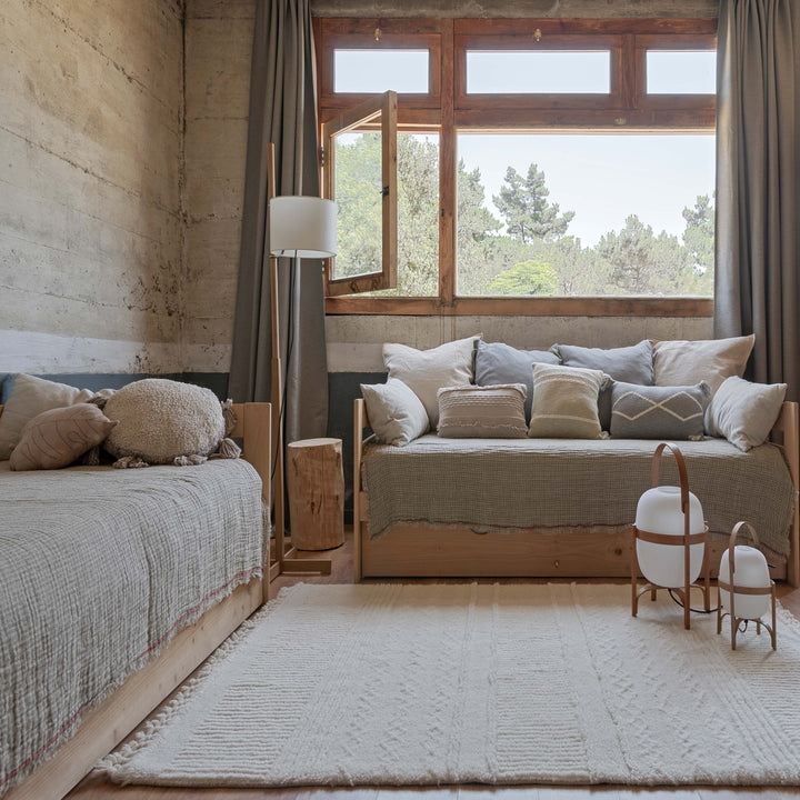 Pink Nose Sheep White Woolable Rug Rug By Lorena Canals