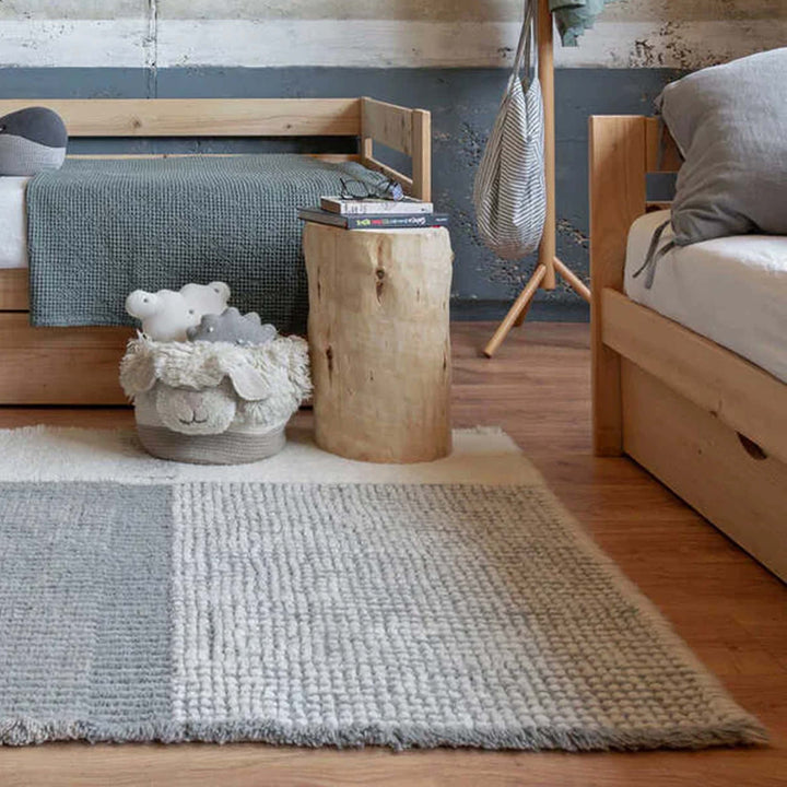 Pink Nose Sheep Kaia Blue Woolable Rug Rug By Lorena Canals