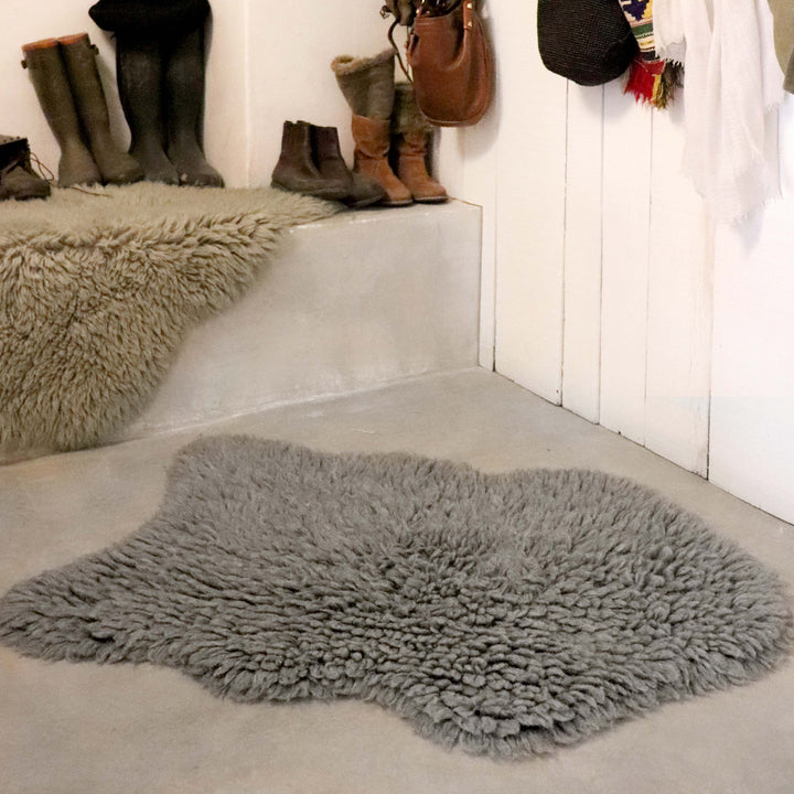Sheep of the World Wooly Grey Woolable Rug Rug By Lorena Canals