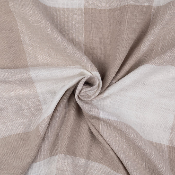 Walker Buffalo Reverse to Check Natural/Ivory 8 Piece Coverlet Set Coverlet By Colcha Linens