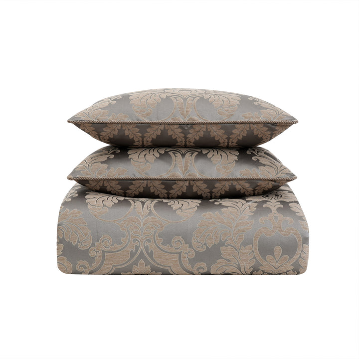 Walton Charcoal/Bronze 3 Piece Comforter Set Comforter Sets By Waterford