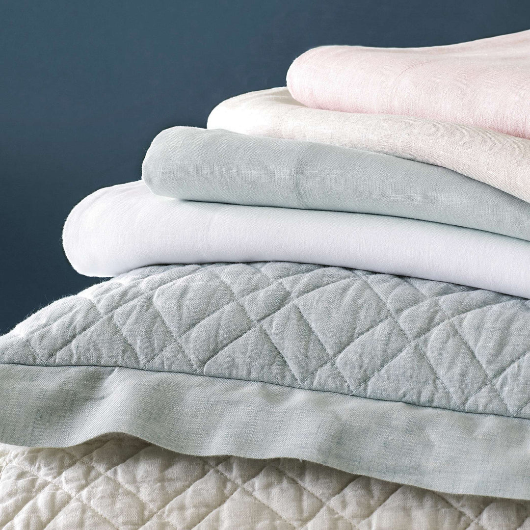 Washed Linen Quilted Sham Sham By Annie Selke