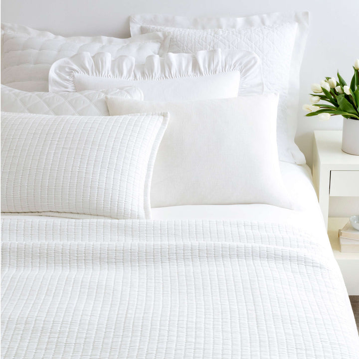 Washed Linen Quilted Sham Sham By Annie Selke