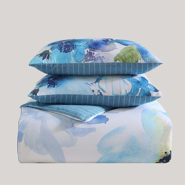 Bebejan Watercolor Blue 5 Piece Reversible Comforter Set Comforter Sets By Bebejan®