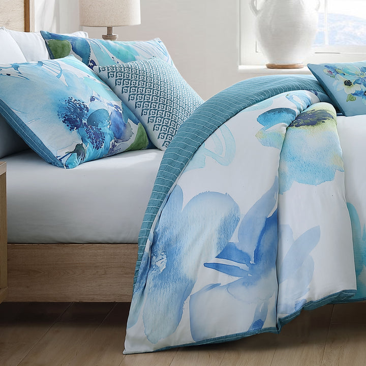 Bebejan Watercolor Blue 5 Piece Reversible Comforter Set Comforter Sets By Bebejan®